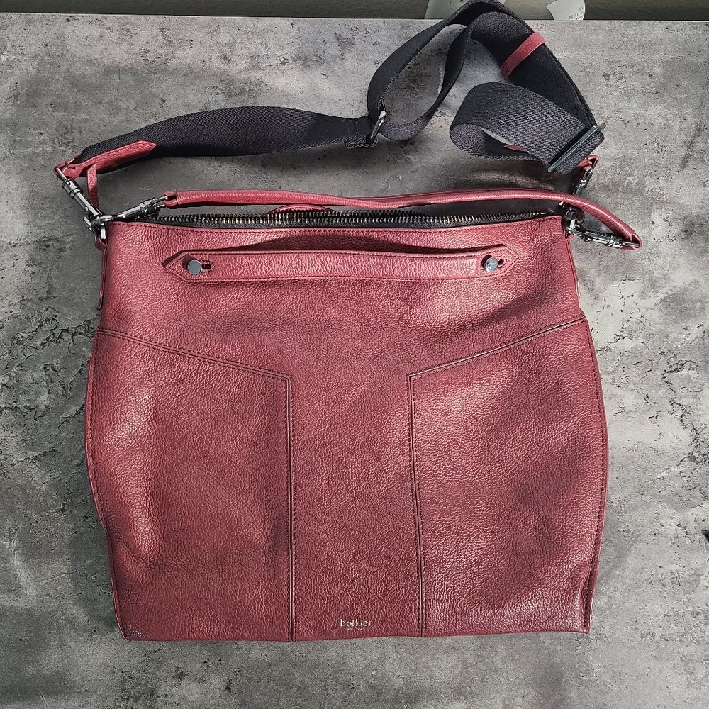 Botkier wine red colored messenger purse